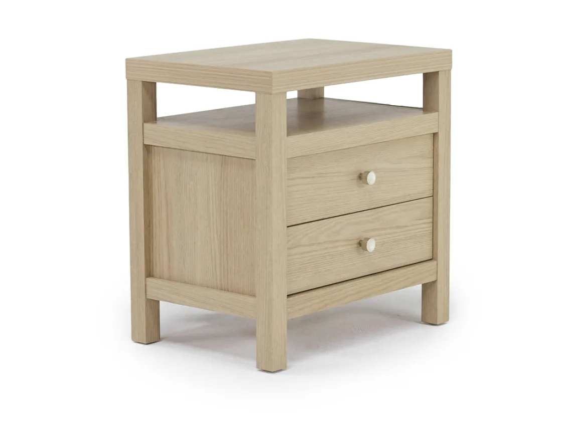 Mor Furniture Merrifield Panel Bed, Dresser, Mirror & Nightstand In Pecan Sandy, Twin