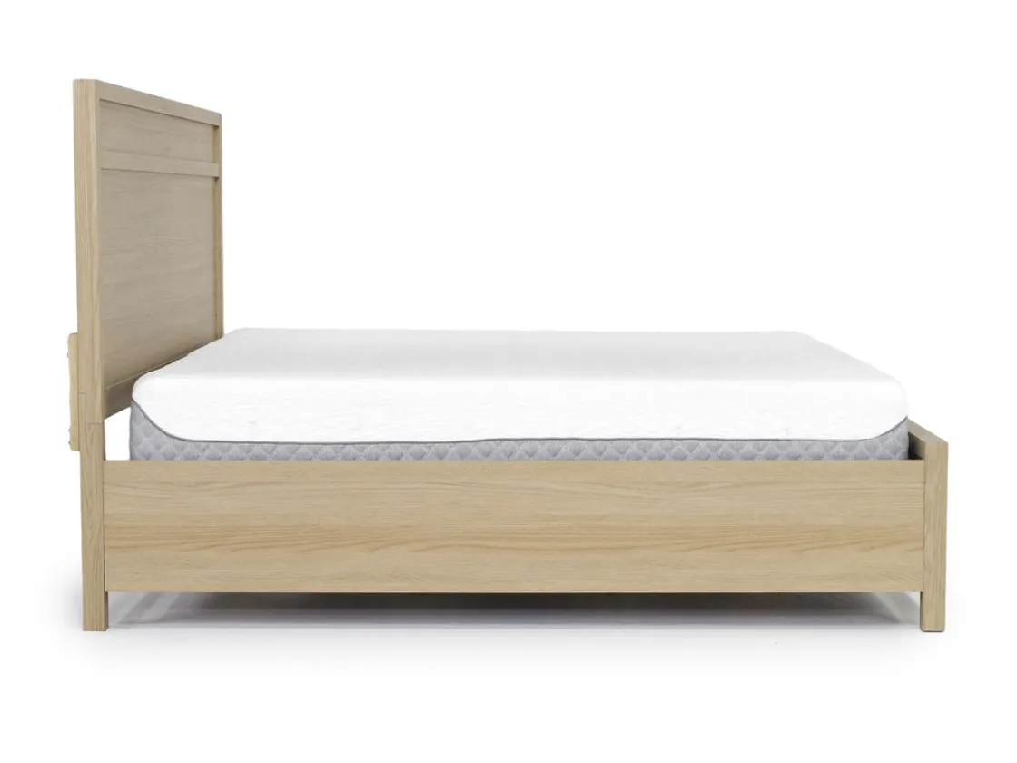 Mor Furniture Merrifield Panel Bed In Pecan Sandy, Twin
