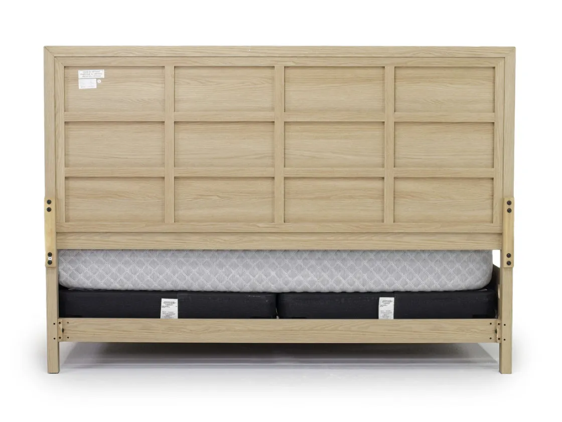 Mor Furniture Merrifield Panel Bed In Pecan Sandy, Twin