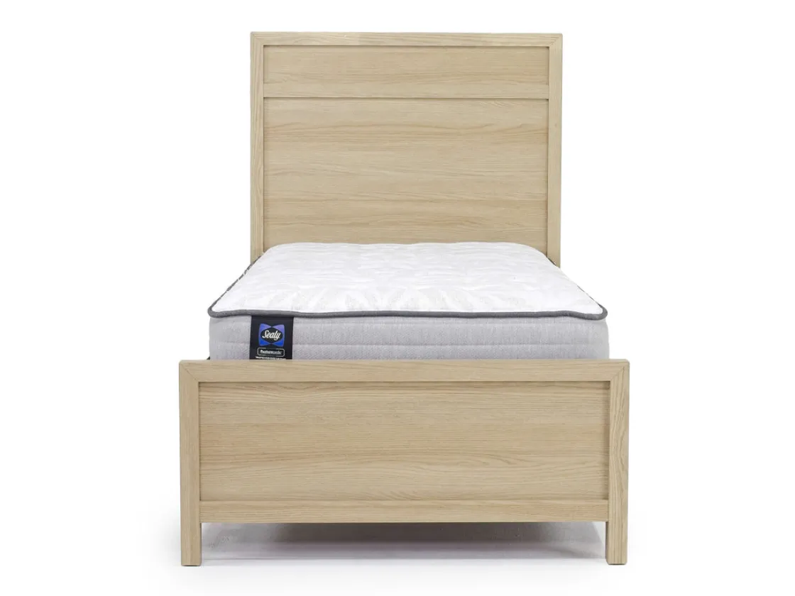 Mor Furniture Merrifield Panel Bed In Pecan Sandy, Twin