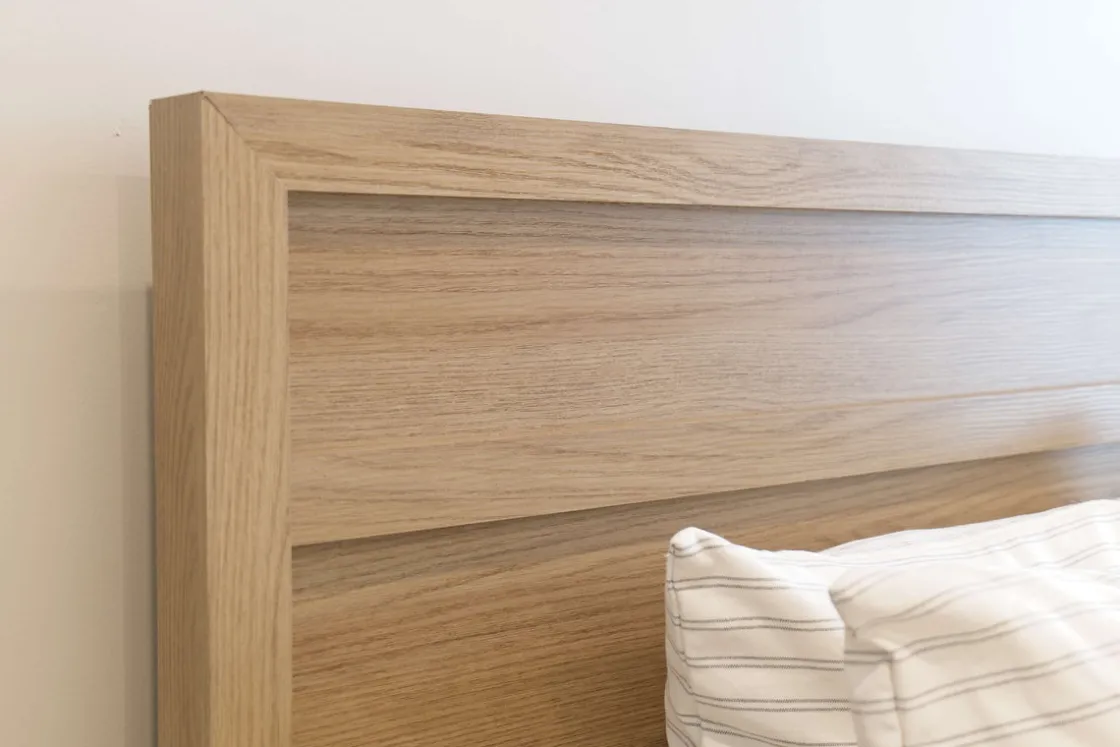 Mor Furniture Merrifield Panel Bed In Pecan Sandy, Twin