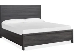 Mor Furniture Merrifield Panel Bed In Pecan Sandy, Twin