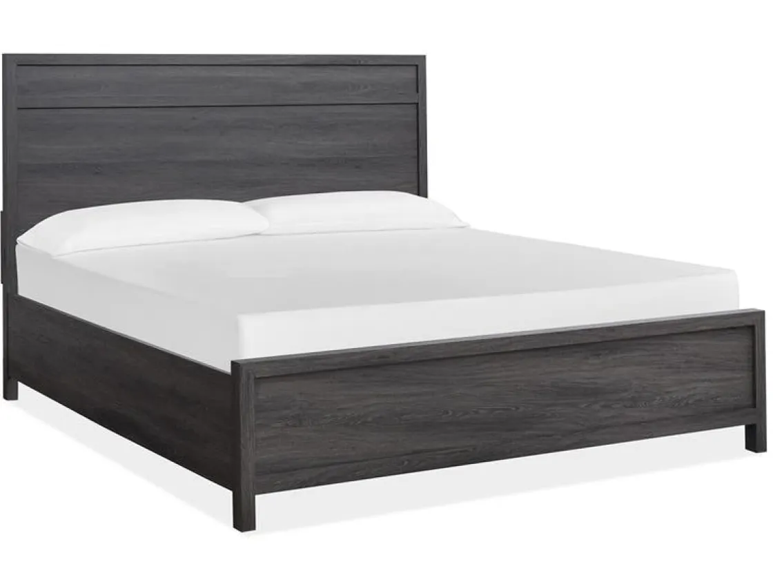 Mor Furniture Merrifield Panel Bed In Pecan Sandy, Twin