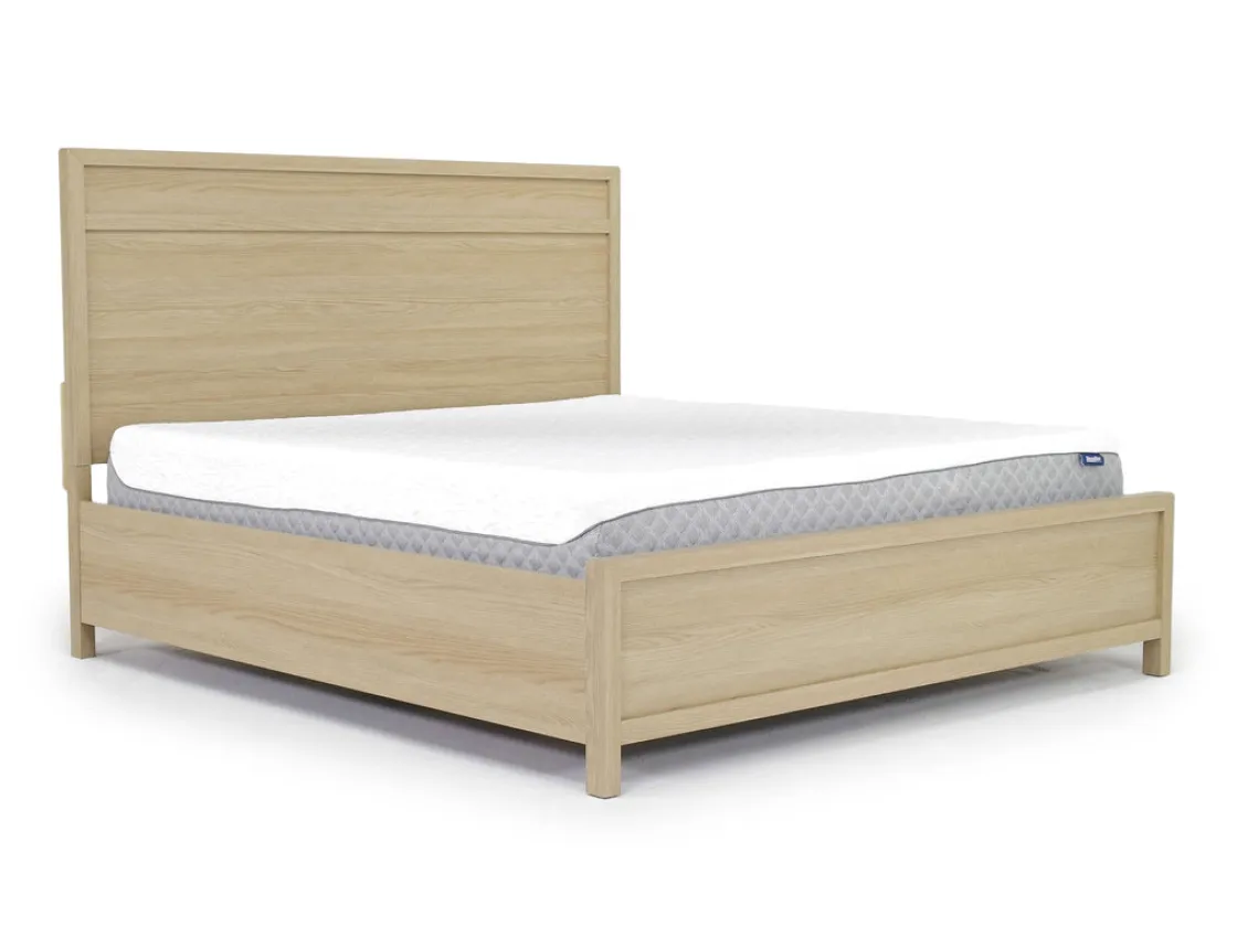 Mor Furniture Merrifield Panel Bed In Pecan Sandy, Twin