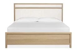 Mor Furniture Merrifield Upholstered Bed In Raisin Black, Twin