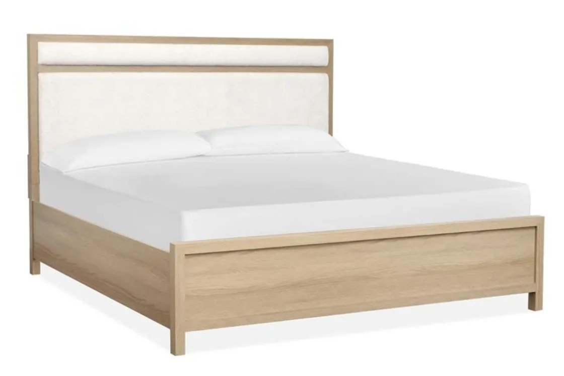 Mor Furniture Merrifield Upholstered Bed In Raisin Black, Twin