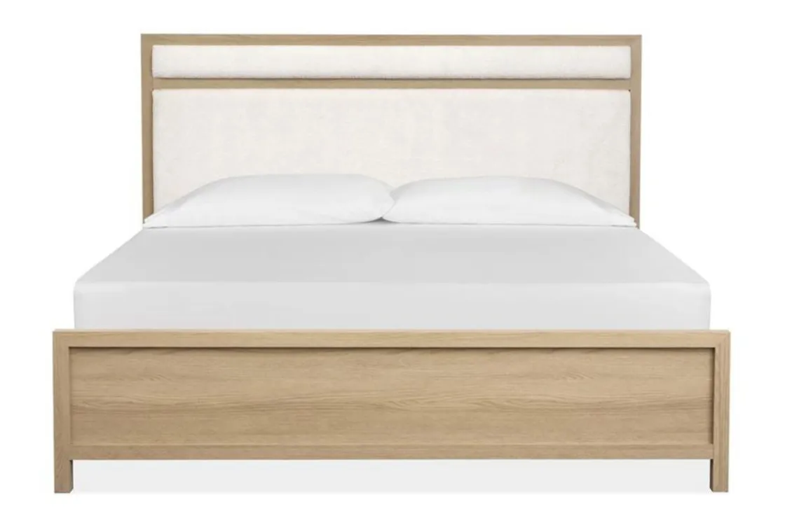 Mor Furniture Merrifield Upholstered Bed In Raisin Black, Twin