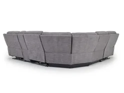 Mor Furniture Mia 6 Piece 2 Power Sectional W/ 2 Power Armless Recliner In Gray