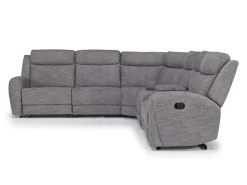 Mor Furniture Mia 6 Piece Reclining Sectional W/ Armless Recliner In Gray