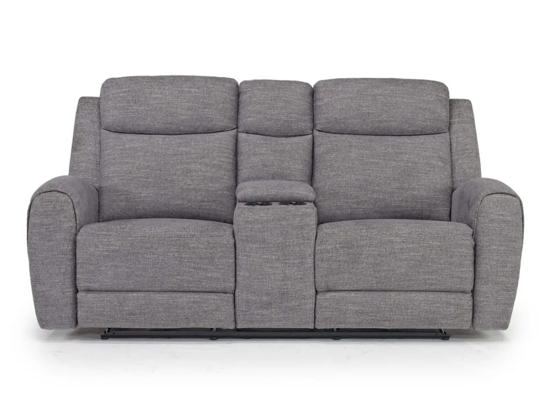 Mor Furniture Mia 2 Power Console Loveseat In Gray