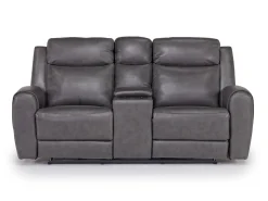 Mor Furniture Mia 2 Power Console Loveseat In Gray