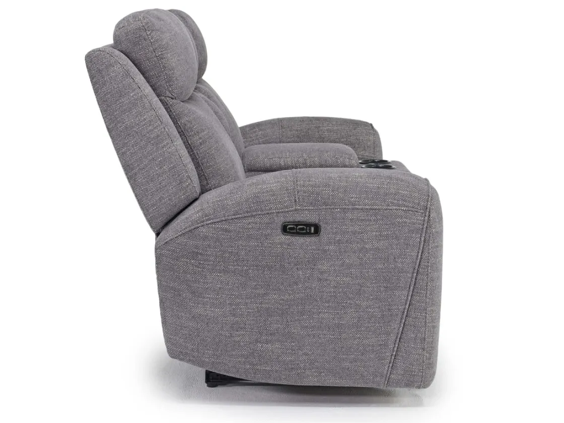 Mor Furniture Mia 2 Power Console Loveseat In Gray