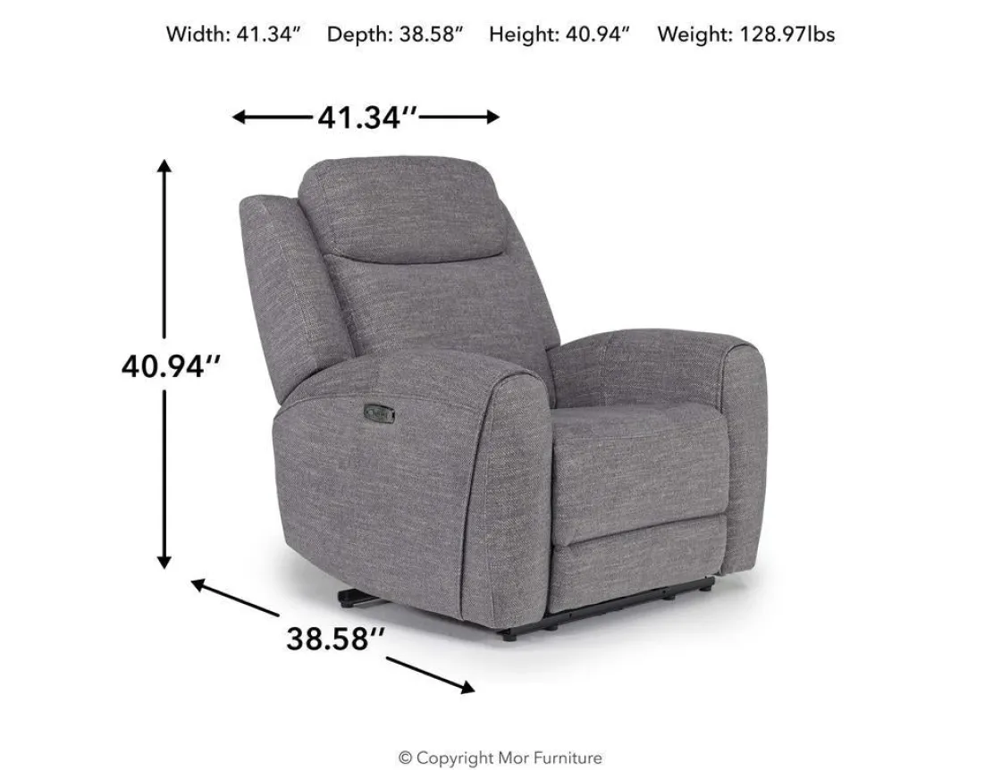 Mor Furniture Mia 2 Power Recliner In Gray