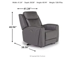Mor Furniture Mia 2 Power Recliner In Gray