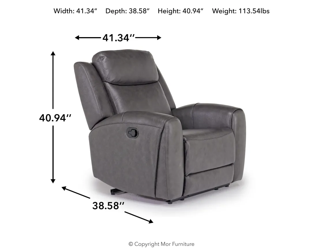 Mor Furniture Mia Recliner In Gray
