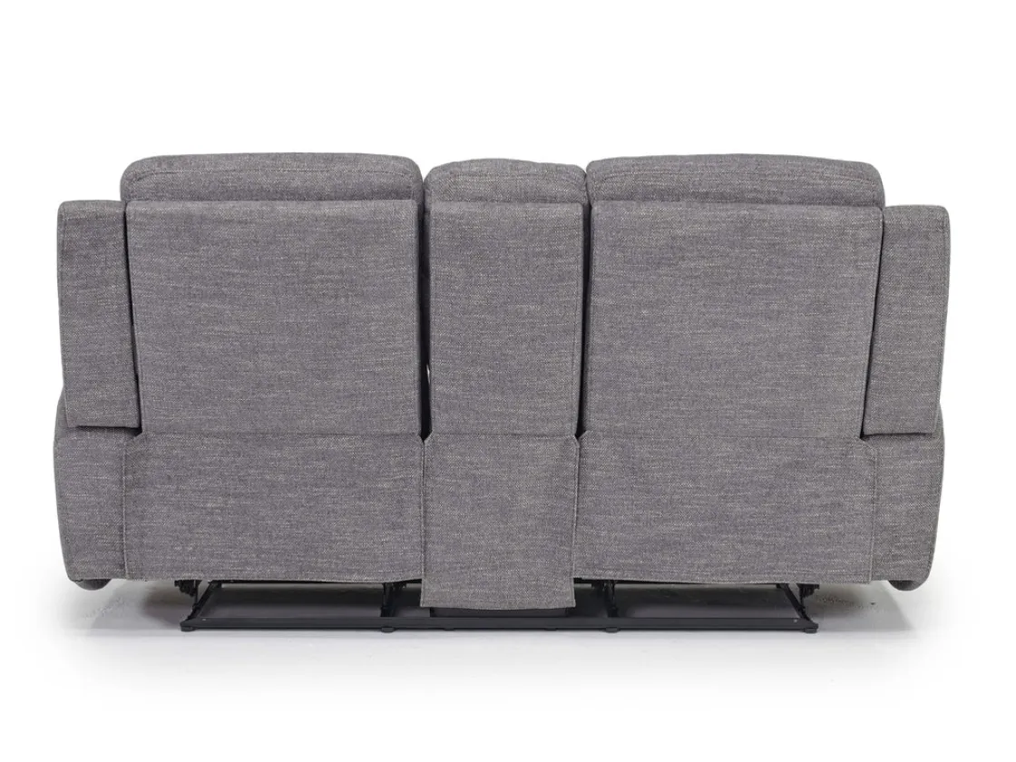 Mor Furniture Mia Reclining Console Loveseat In Gray