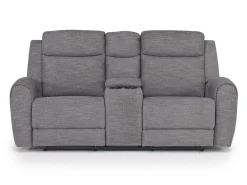 Mor Furniture Mia Reclining Sofa & Console Loveseat In Gray