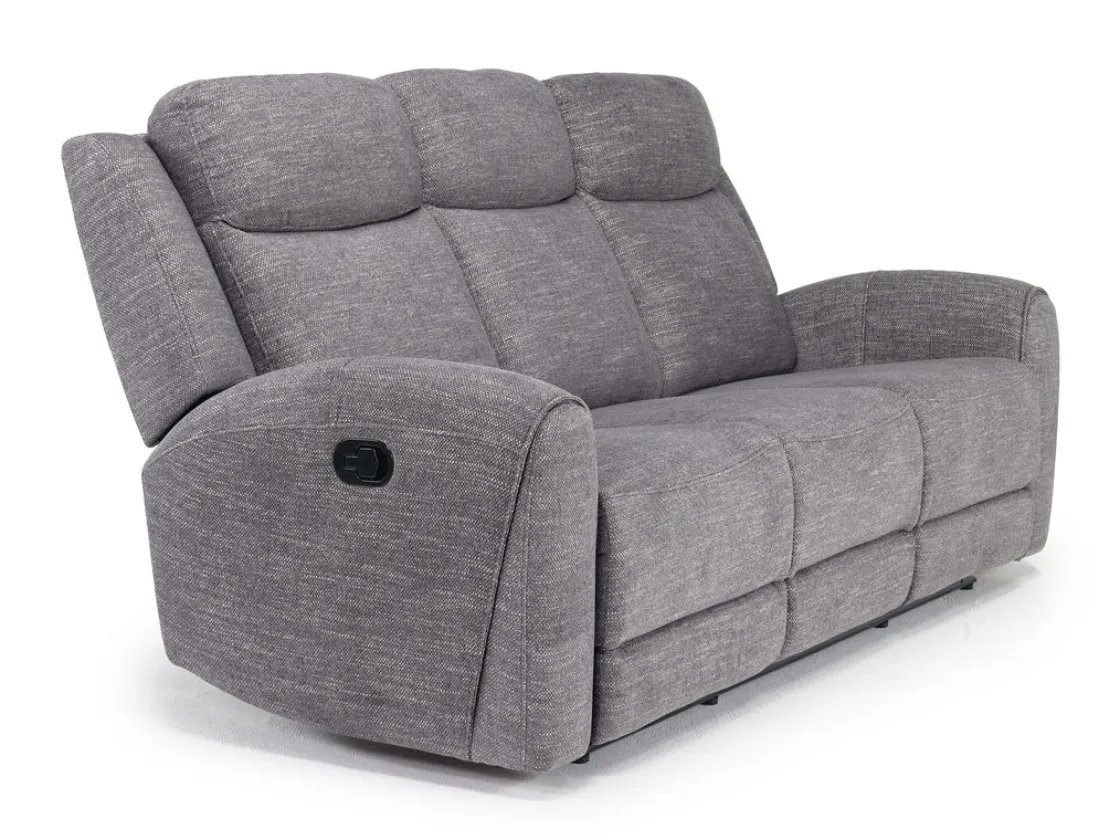 Mor Furniture Mia Reclining Sofa & Console Loveseat In Gray