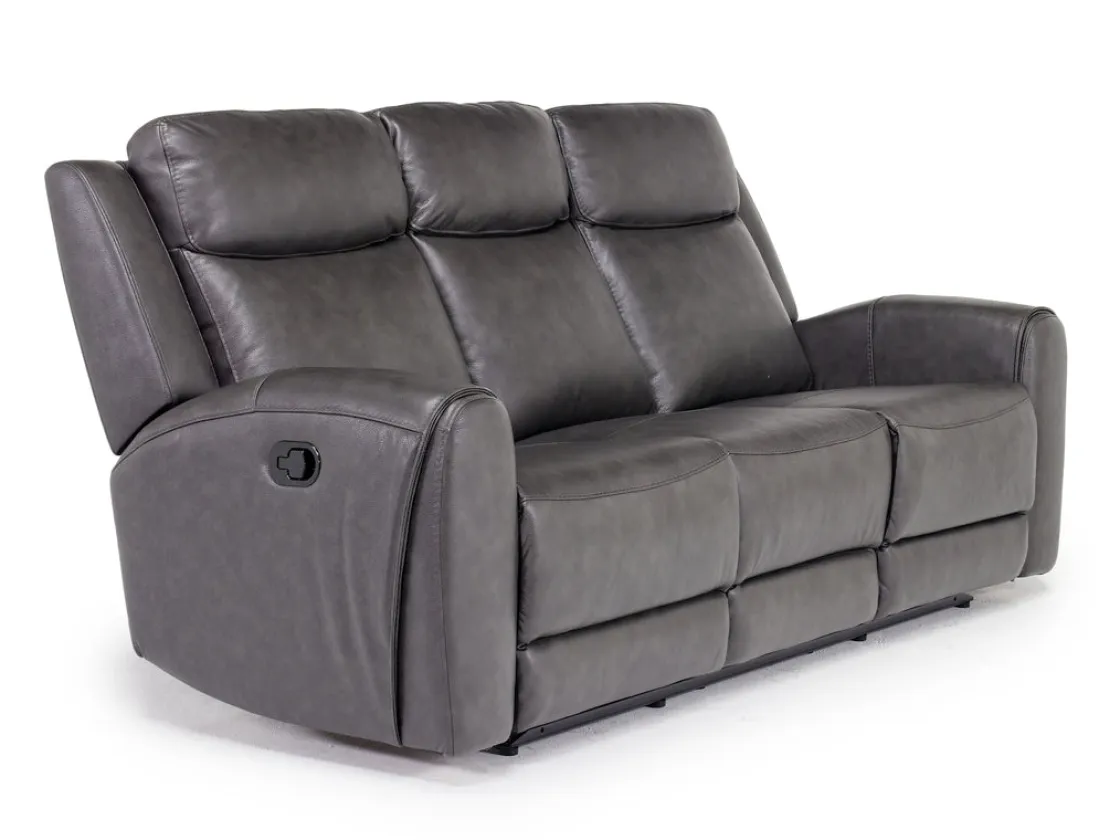 Mor Furniture Mia Reclining Sofa In Gray