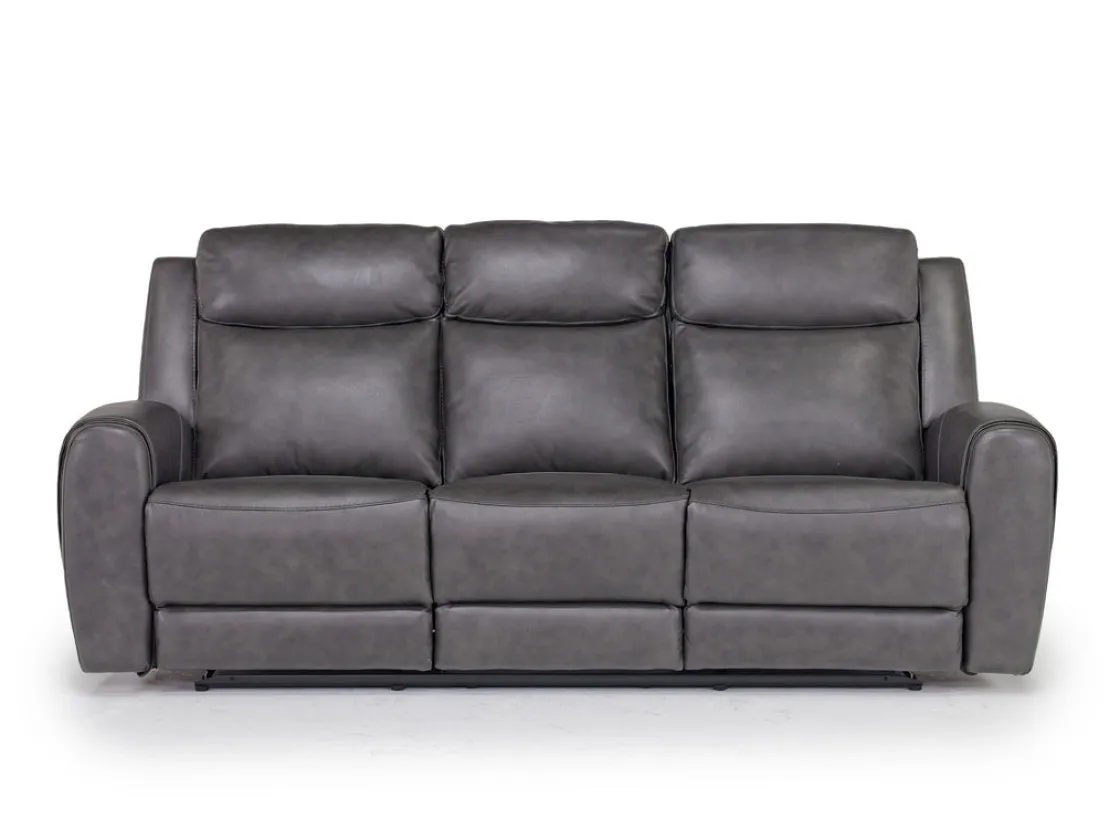 Mor Furniture Mia Reclining Sofa In Gray