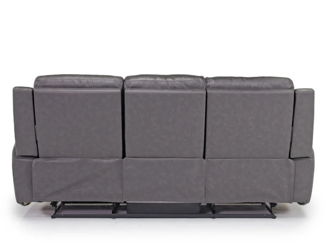 Mor Furniture Mia Reclining Sofa In Gray
