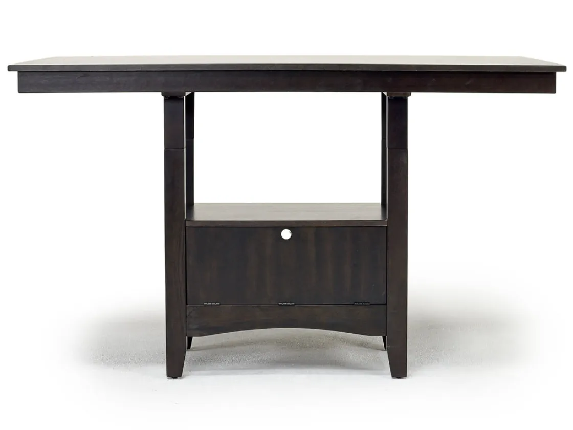 Mor Furniture Miami Adjustable Dining Table & 4 Stools In Gray