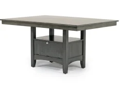 Mor Furniture Miami Adjustable Dining Table & 4 Chairs In Gray