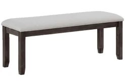 Mor Furniture Miami Adjustable Dining Table, 4 Chairs & Bench In Gray