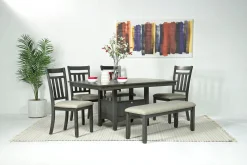Mor Furniture Miami Adjustable Dining Table In Gray