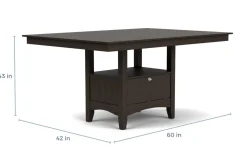 Mor Furniture Miami Adjustable Dining Table In Gray
