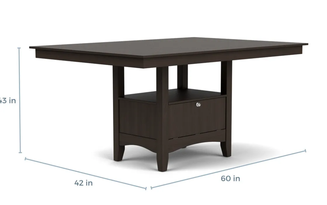 Mor Furniture Miami Adjustable Dining Table In Gray