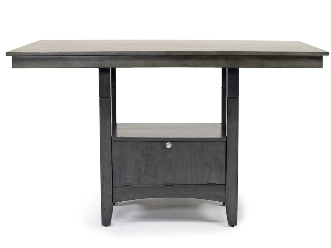 Mor Furniture Miami Adjustable Dining Table In Gray