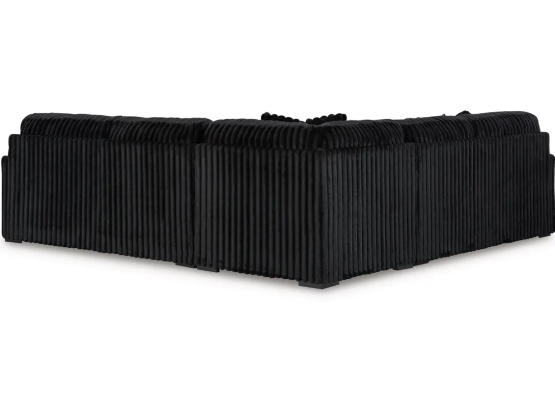 Mor Furniture Midnight Madness 3 Piece Sectional In Onyx
