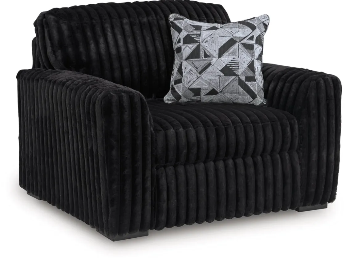 Mor Furniture Midnight Madness Chair In Onyx