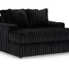 Mor Furniture Midnight Madness Chaise In Onyx