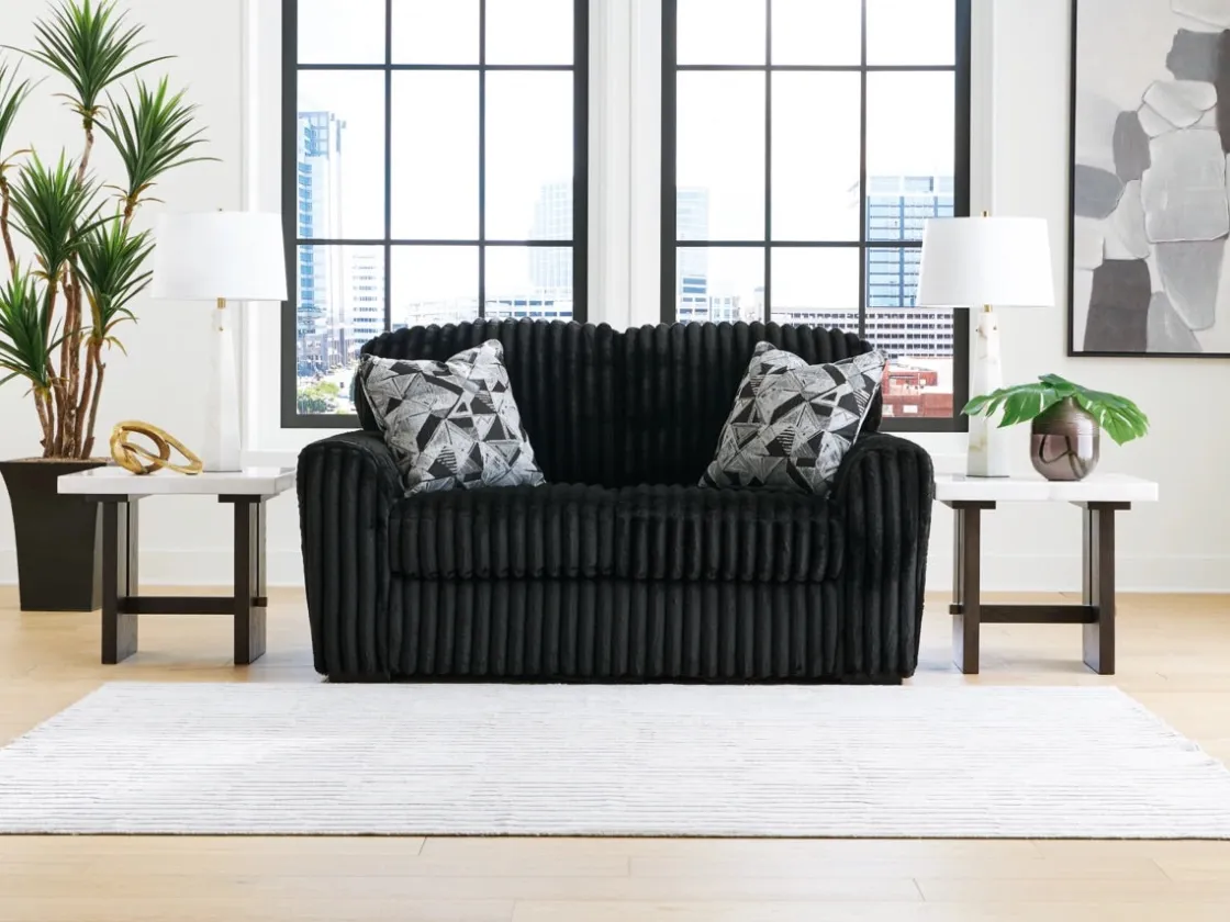 Mor Furniture Midnight Madness Loveseat In Onyx
