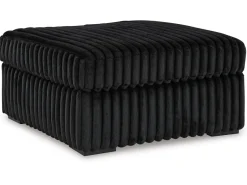Mor Furniture Midnight Madness Ottoman In Onyx