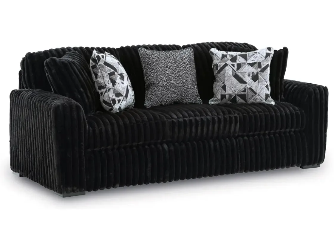 Mor Furniture Midnight Madness Sofa & Loveseat In Onyx