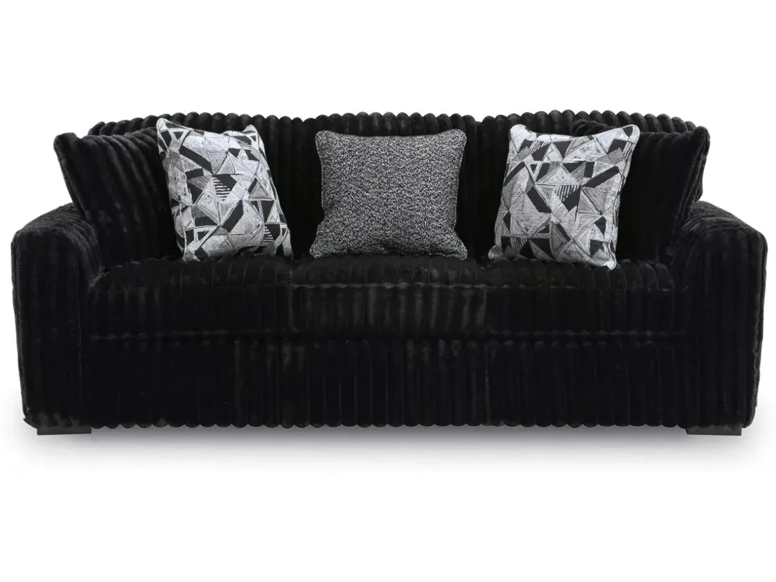 Mor Furniture Midnight Madness Sofa & Loveseat In Onyx