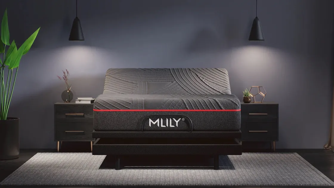 Mor Furniture Mlily 11.5 Inch Powercool Medium Mattress & Adjustable Foundation, Queen