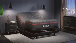 Mor Furniture Mlily 11.5 Inch Powercool Medium Mattress & Adjustable Foundation, Queen