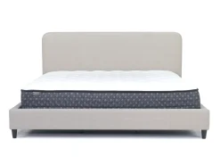 Mor Furniture Modern Upholstered Panel Bed In Sand, Twin