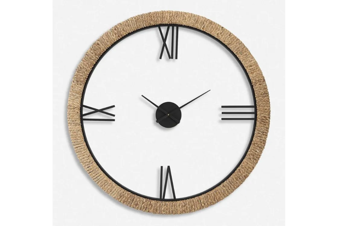 Mor Furniture Montecito Wall Clock In Brown