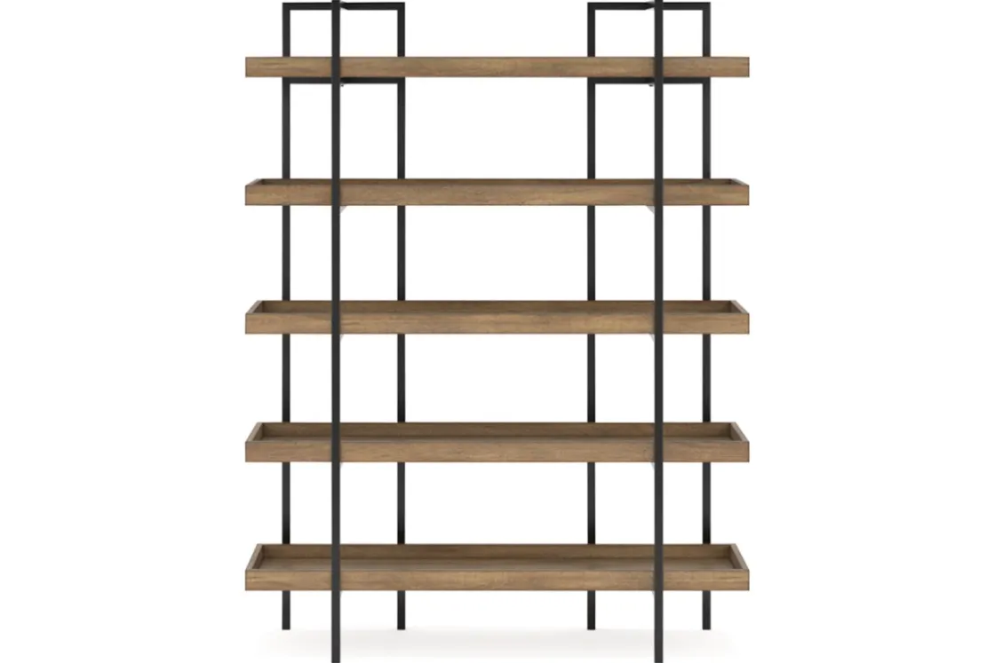 Mor Furniture Montia Bookcase In Brown/Gray
