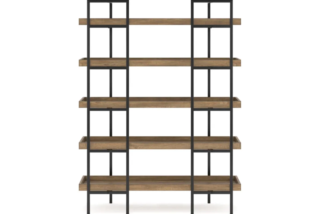 Mor Furniture Montia Bookcase In Brown/Gray