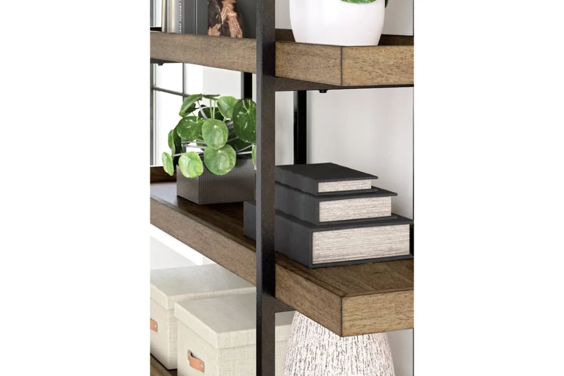 Mor Furniture Montia Bookcase In Brown/Gray