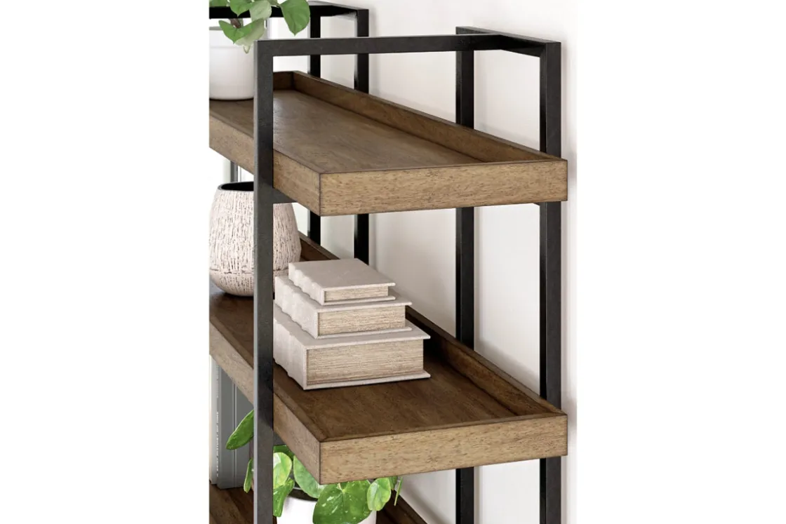 Mor Furniture Montia Bookcase In Brown/Gray