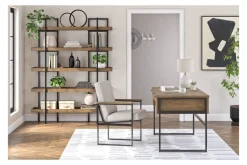 Mor Furniture Montia Bookcase In Brown/Gray