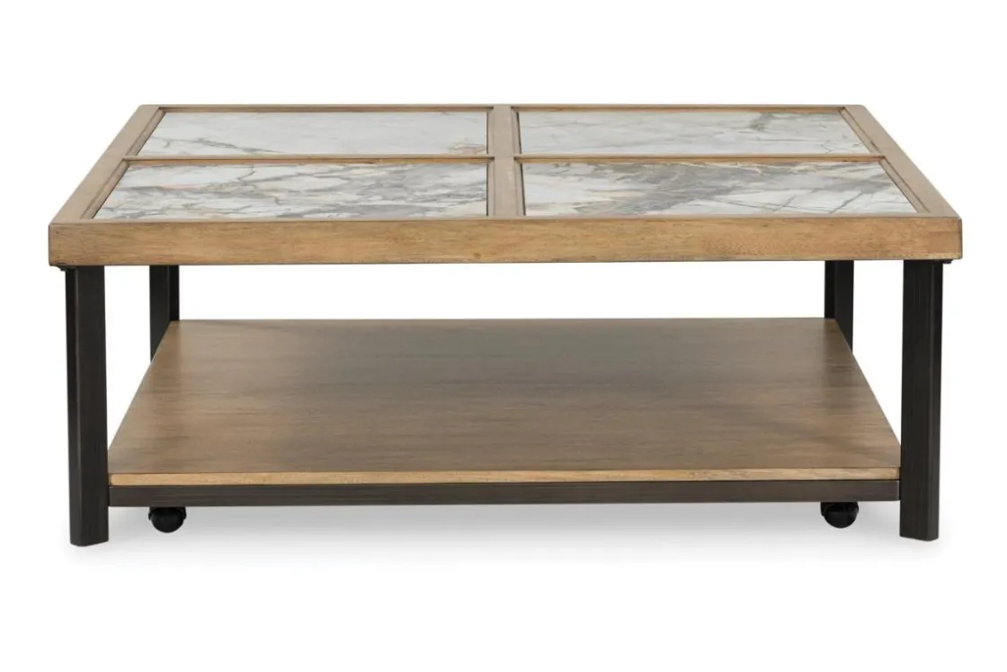 Mor Furniture Montia Coffee Table In Brown/Black/Gray