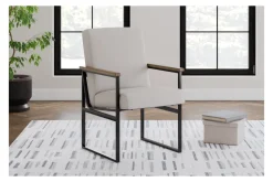 Mor Furniture Montia Desk Chair In Light Brown/Gray